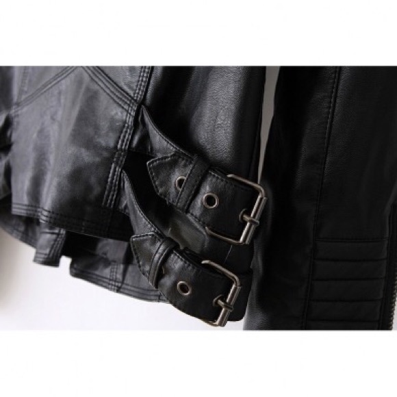ZARA // Leather Biker Jacket - Picture 3 of 7